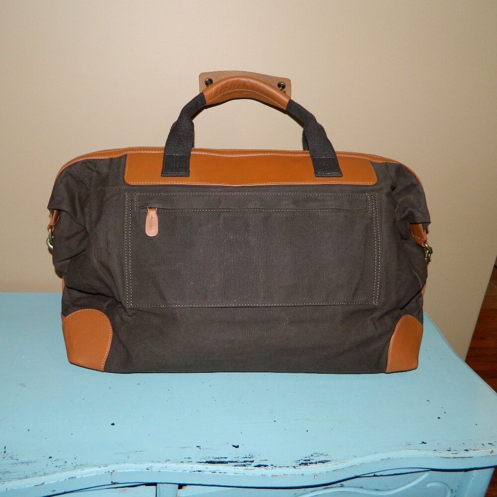 Mark & Graham Beckett Waxed & Leather Weekender Travel Bag